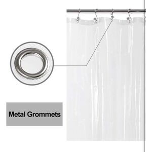 Barossa Design RV Shower Curtain Liner with 3 Magnets - 47" x 64" Camper Shower